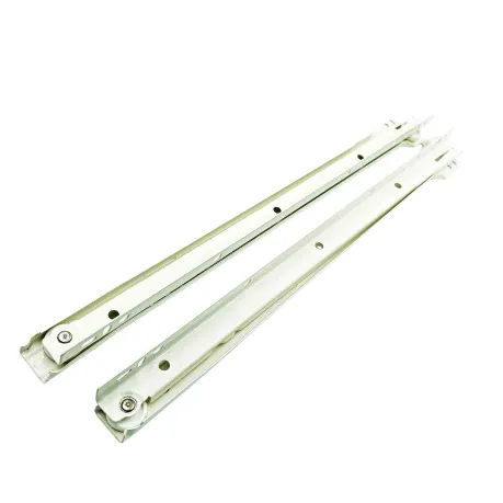Bottom mounting drawer slides white/ivory drawer channel roller wheel medium 12",14",16",18",20" regular (1681)