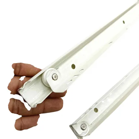 Bottom mounting drawer slides white/ivory drawer channel roller wheel medium 12",14",16",18",20" regular (1681)