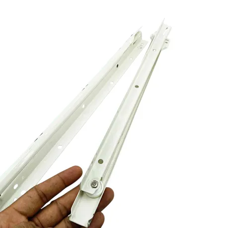 Bottom mounting drawer slides white/ivory drawer channel roller wheel medium 12",14",16",18",20" regular (1681)
