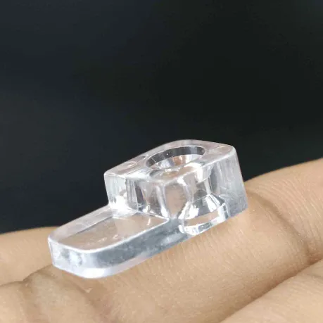 Glass panel clip center support acrelic transperent for wardrobe mirror fitting(1155)