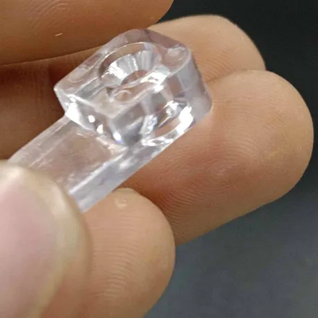 Glass panel clip center support acrelic transperent for wardrobe mirror fitting(1155)