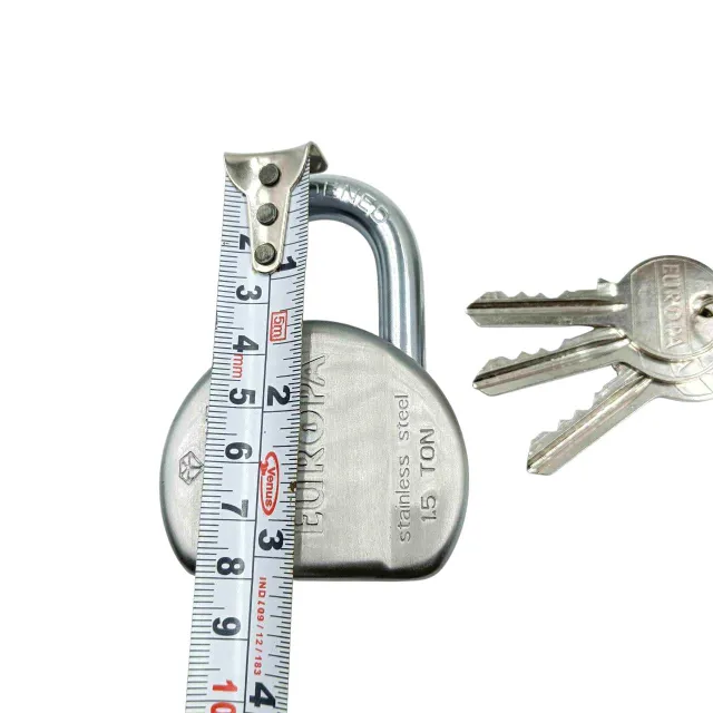 Europa Diamant padlock L158ss 58mm 7years warrenty stainless steel 3keys (1349)