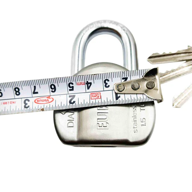 Europa Diamant padlock L158ss 58mm 7years warrenty stainless steel 3keys (1349)