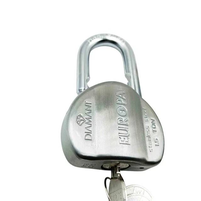 Europa Diamant padlock L158ss 58mm 7years warrenty stainless steel 3keys (1349)