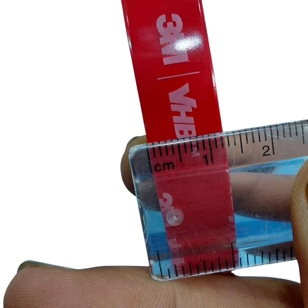 3M Double Side Red High Bond attachment Tape 12mm x 4 Meter – Multipurpose  Acrylic Foam Tape multi use (1256)