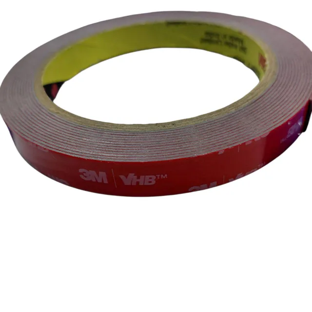 3M Double Side Red High Bond attachment Tape 12mm x 4 Meter – Multipurpose  Acrylic Foam Tape multi use (1256)