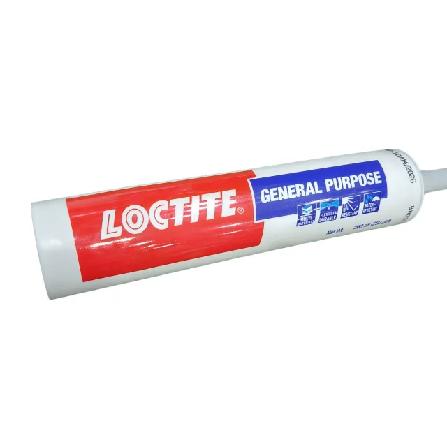 Loctite General Purpose Silicone Sealant 260ml – Acetoxy Waterproof Bonding Adhesive for Multi-Surface Use (Clear, White, Black) (1321)