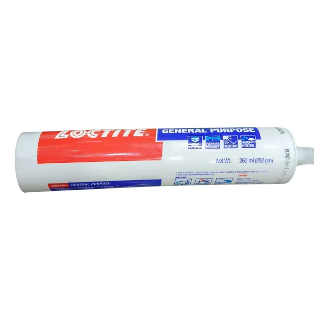 Loctite General Purpose Silicone Sealant 260ml – Acetoxy Waterproof Bonding Adhesive for Multi-Surface Use (Clear, White, Black) (1321)
