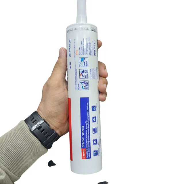 Loctite General Purpose Silicone Sealant 260ml – Acetoxy Waterproof Bonding Adhesive for Multi-Surface Use (Clear, White, Black) (1321)
