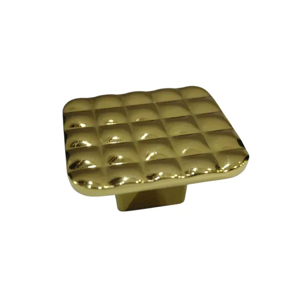 Drawer knob cabinet pulls square pvd gold finish 1.5" D-3008 (2836)