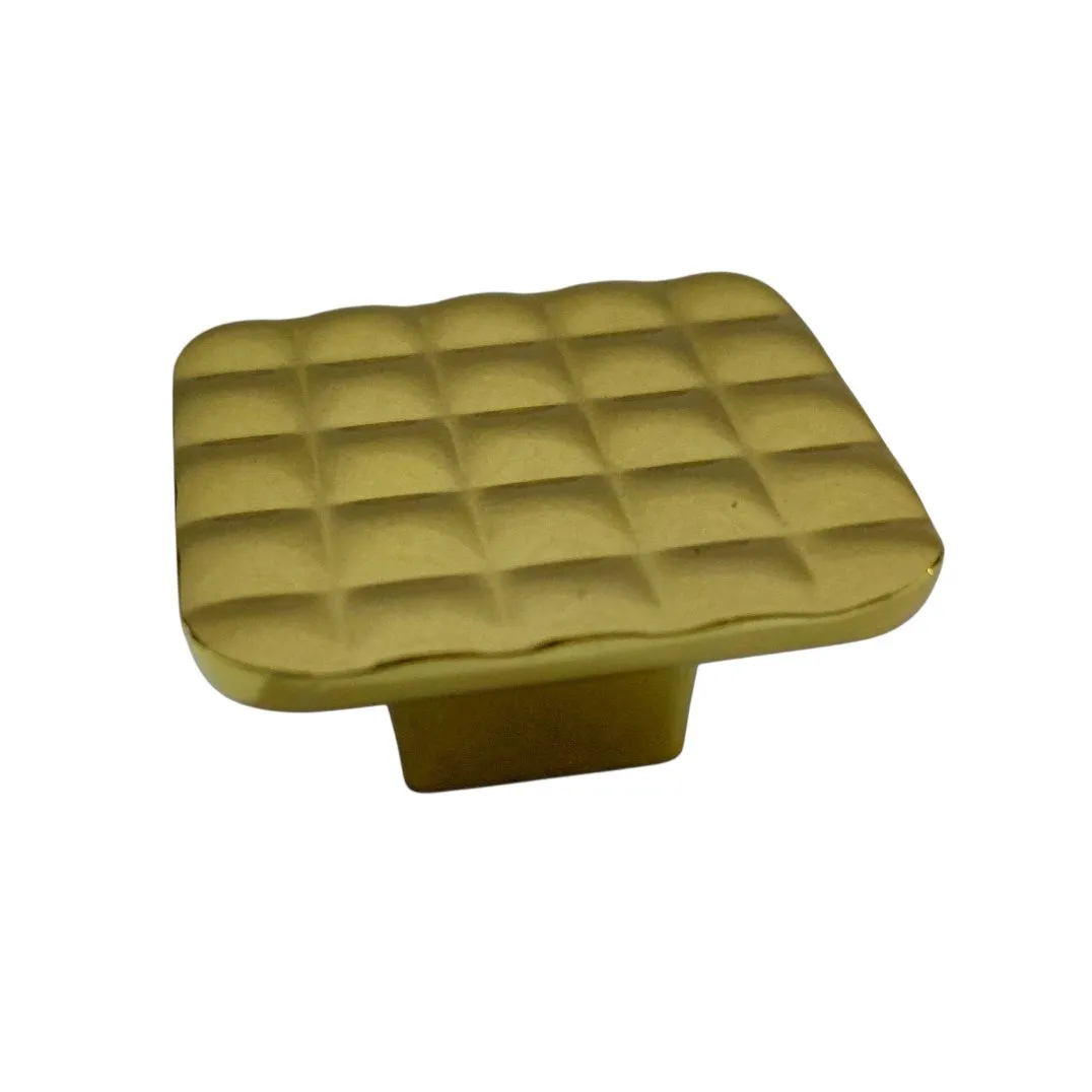 Drawer knob cabinet pulls square pvd gold finish 1.5" D-3008 (2836)