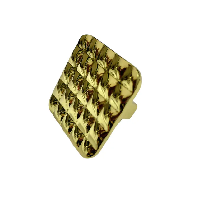 Drawer knob cabinet pulls square pvd gold finish 1.5" D-3008 (2836)