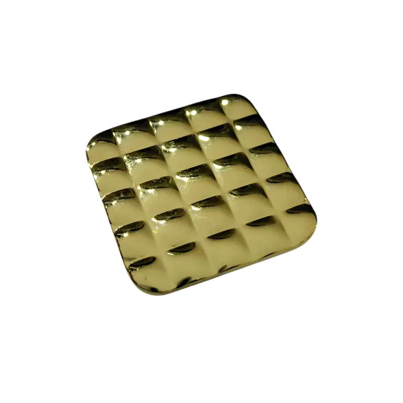 Drawer knob cabinet pulls square pvd gold finish 1.5" D-3008 (2836)