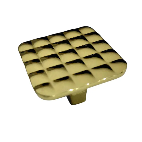 Drawer knob cabinet pulls square pvd gold finish 1.5" D-3008 (2836)