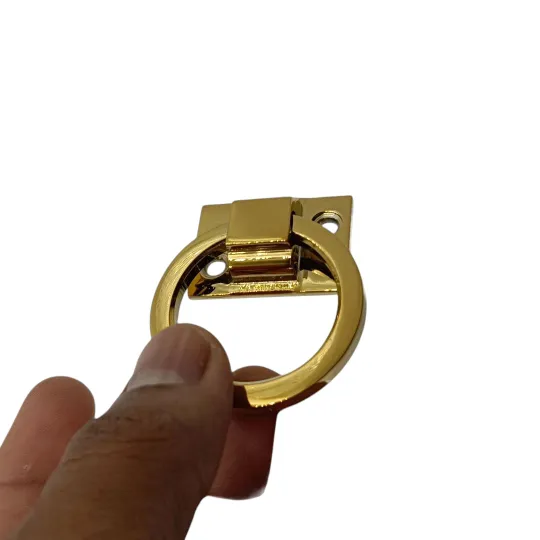 Brass Folding handle ring type pvd gold finish 1.5" NH-707 (2145)