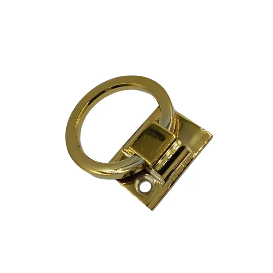 Brass Folding handle ring type pvd gold finish 1.5" NH-707 (2145)