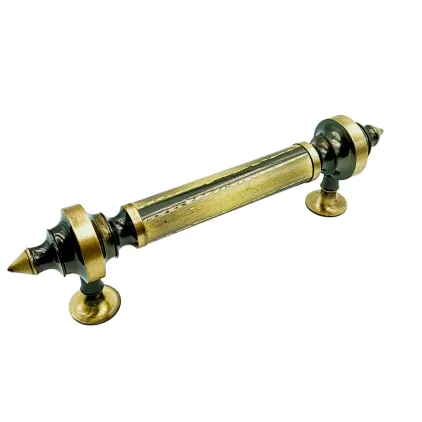 Maindoor handle 8 inch brass antique round P-06 himon pipe handle (1404)