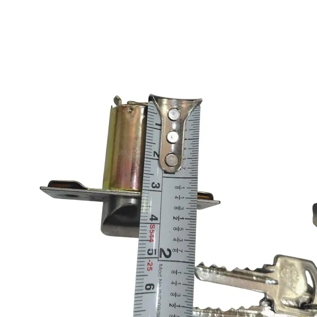 Cylindrical lock keyed godrej 5808 stainless steel for bedroom (with key) 2years warrenty (60mm latch) (1352)