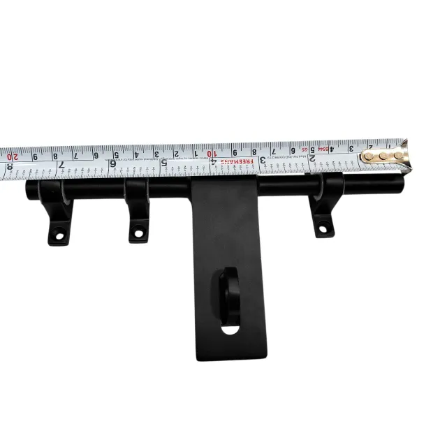 Maindoor Aldrop Black Matt Finish Plain 10 Inch Solid Steel with 12mm Rod (3+1 Kutti) (2872)