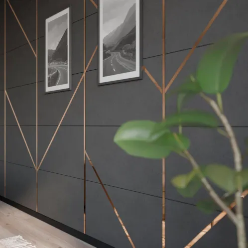 Self Adhesive PVD Rose Gold 2.5mtr Flat Strips 8mm to 50mm | 8 Feet Decorative Patti for Furniture &amp; Interiors(1276)