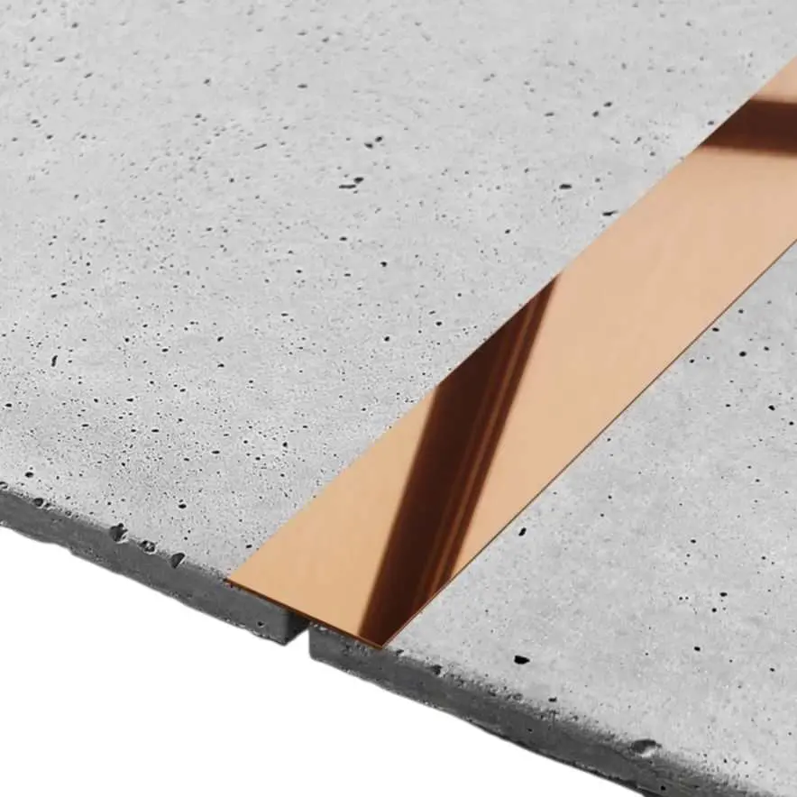 Self Adhesive PVD Rose Gold 2.5mtr Flat Strips 8mm to 50mm | 8 Feet Decorative Patti for Furniture &amp; Interiors(1276)