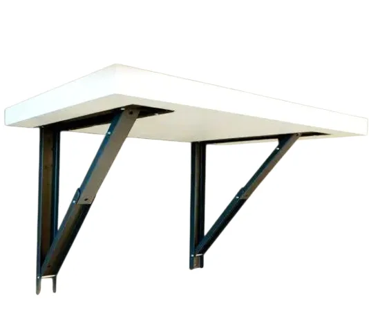 Folding Table Bracket Heavy Duty Grey Wall-Mounted Support, 12", 16", 20" (1436)