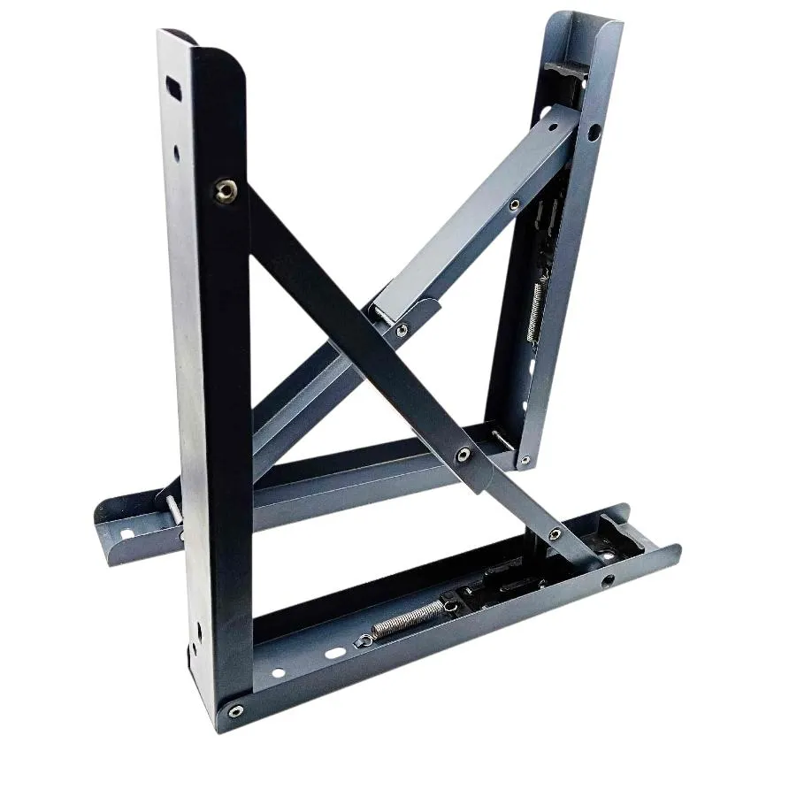 Folding Table Bracket Heavy Duty Grey Wall-Mounted Support, 12", 16", 20" (1436)