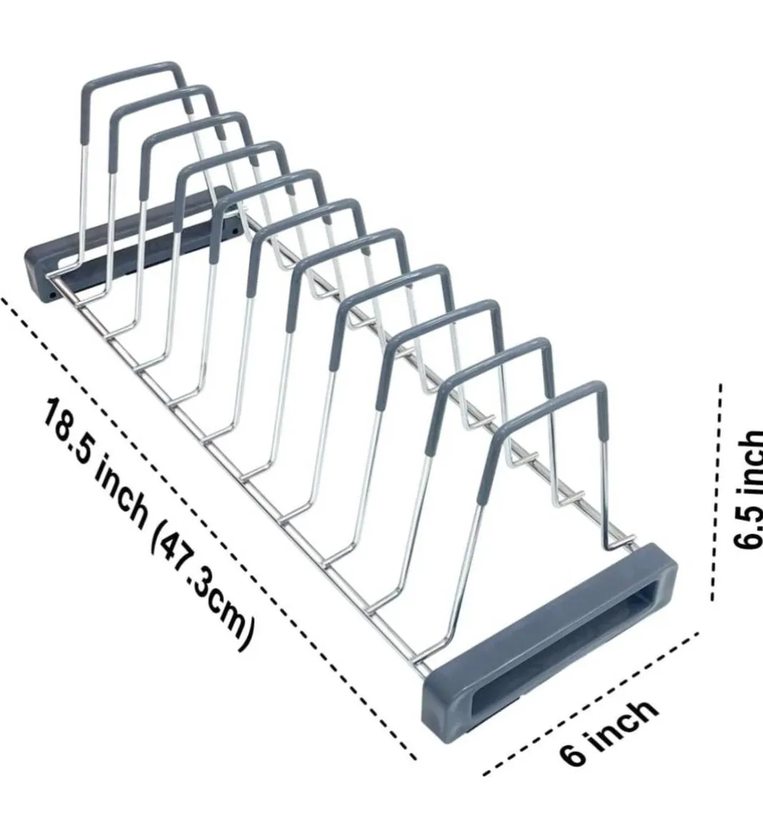 Thali Stand Stainless Steel 4" and 8" Premium Dish Rack / Plate holder Stand for Modular Kitchen &amp; Tandem Box(1677)