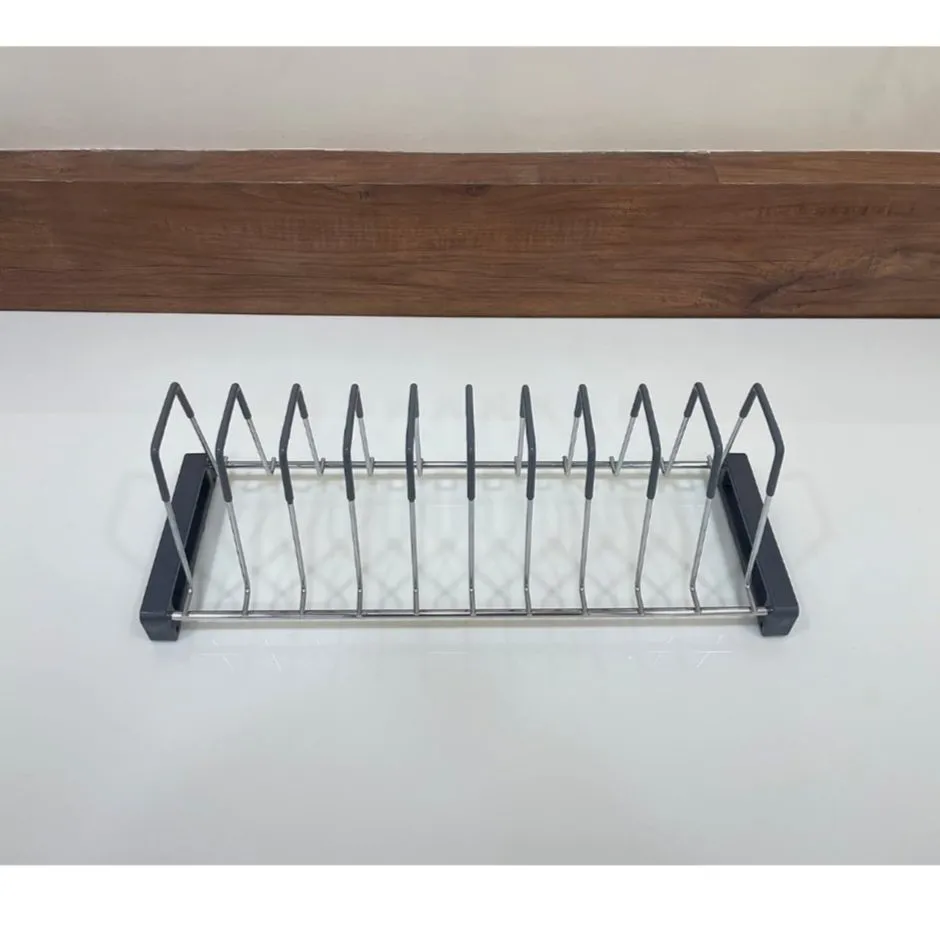 Thali Stand Stainless Steel 4" and 8" Premium Dish Rack / Plate holder Stand for Modular Kitchen &amp; Tandem Box(1677)