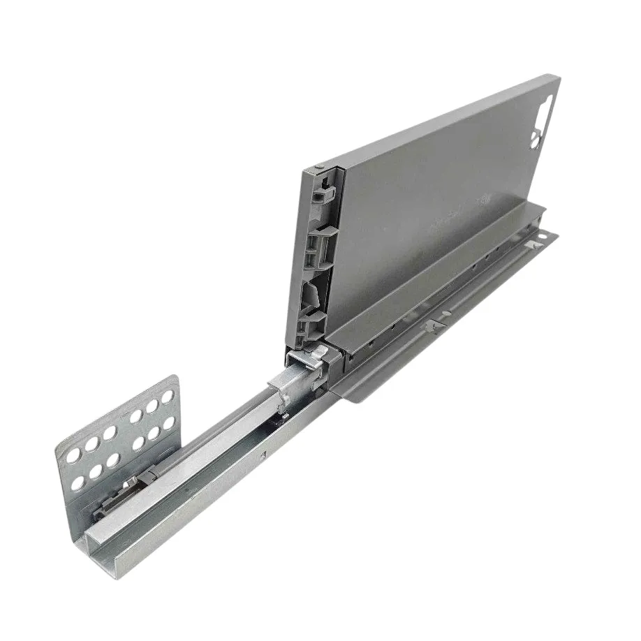 Slim Tandem Box 400mm (16”) Depth Grey Anthracite – Soft Close Kitchen Drawer Box (4", 6", 8") – Premium 5-Year Warranty (1844)