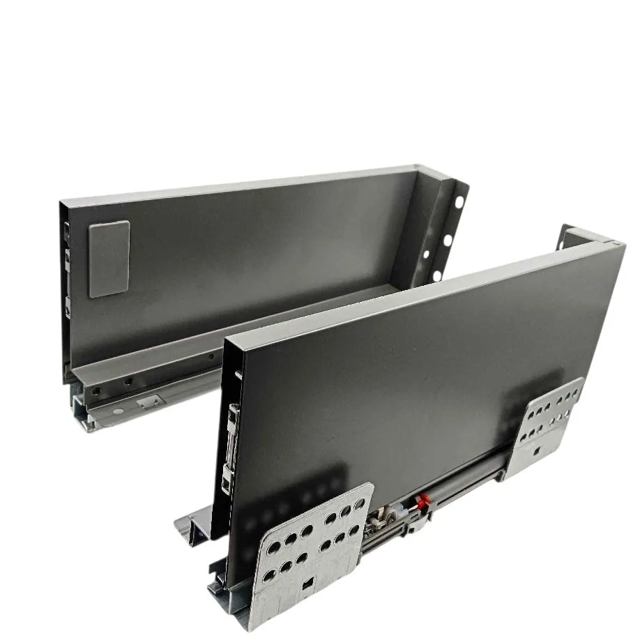 Godrej Slim tandem box drawer for kitchen grey(antharacite)finish 500mm soft close 4",6",8" 10 years warrenty (2037)