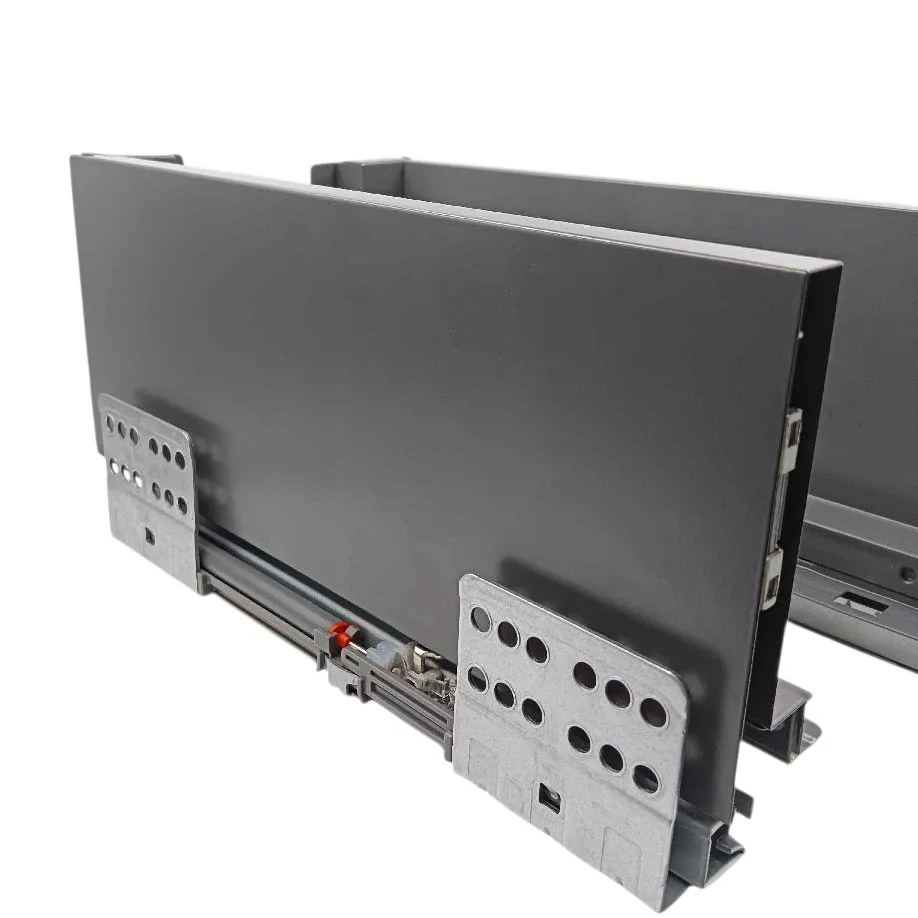 Godrej Slim tandem box drawer for kitchen grey(antharacite)finish 500mm soft close 4",6",8" 10 years warrenty (2037)