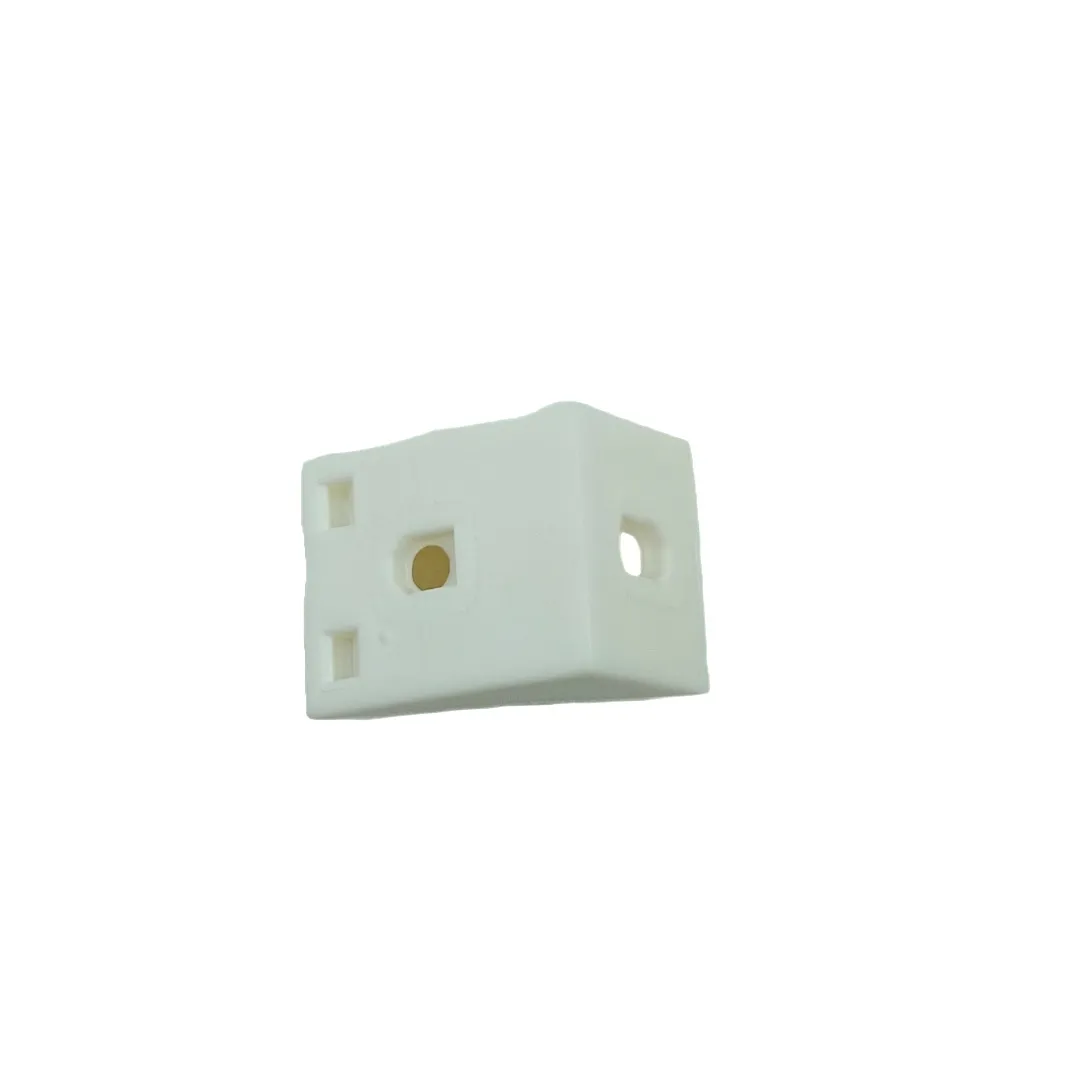 Ebco right angle block white self bat with cap RA1 pvc L clamp corner bracket 90 degree nylon white (2255)