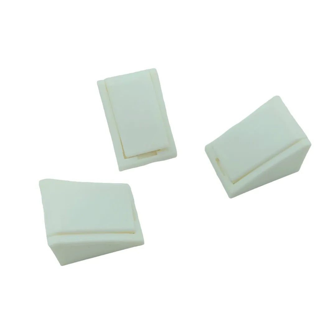 Ebco right angle block white self bat with cap RA1 pvc L clamp corner bracket 90 degree nylon white (2255)