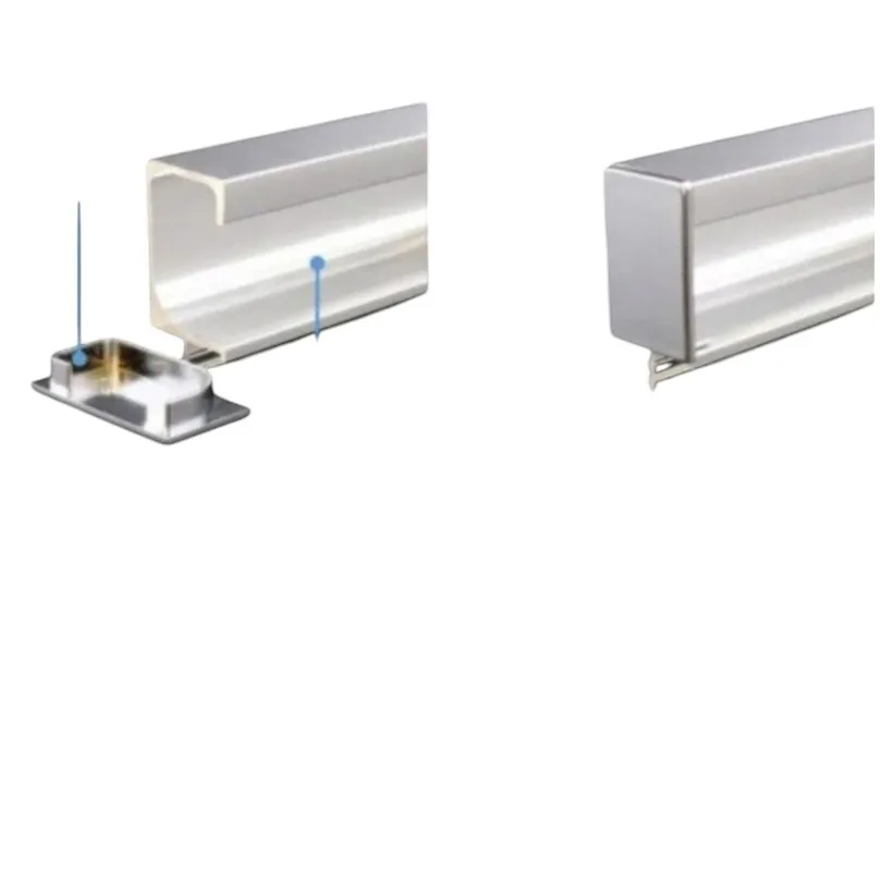 G Profile Handle Safety End Cap Set of 2pcs – PVC Caps for G Handles 35mm | Black, Rose Gold, Gold, CP Chrome, Grey Finishes (1018)