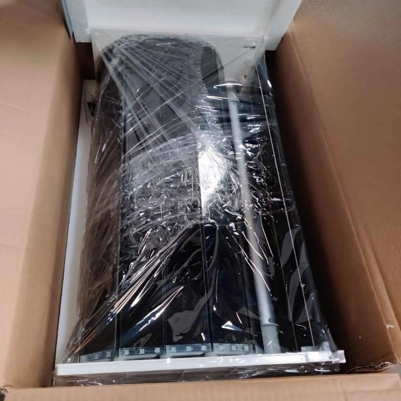 Glass Rolling Shutter For Kitchen Cabinet Black Width-600mm height-1320mm aluminium frame 5 years mechanism warrenty (2943)