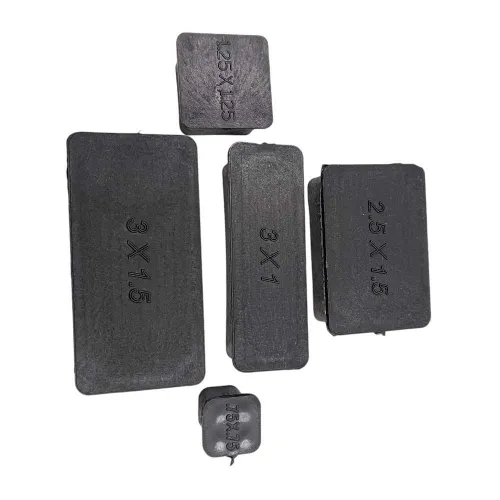 PVC inner bush black square rectangle economic end cap for square pipes medium furniture 20mm to 100mm (2310)
