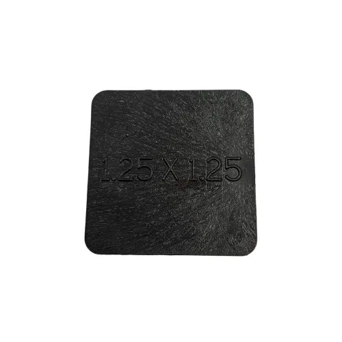 PVC inner bush black square rectangle economic end cap for square pipes medium furniture 20mm to 100mm (2310)