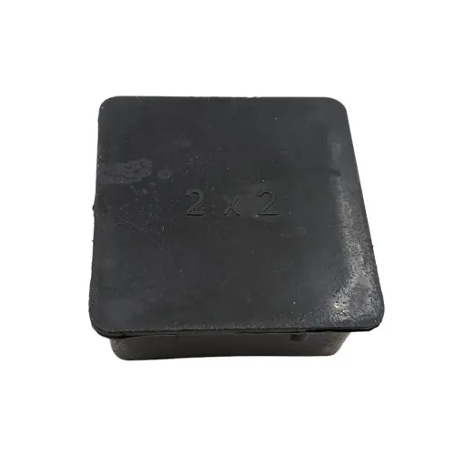 PVC inner bush black square rectangle economic end cap for square pipes medium furniture 20mm to 100mm (2310)