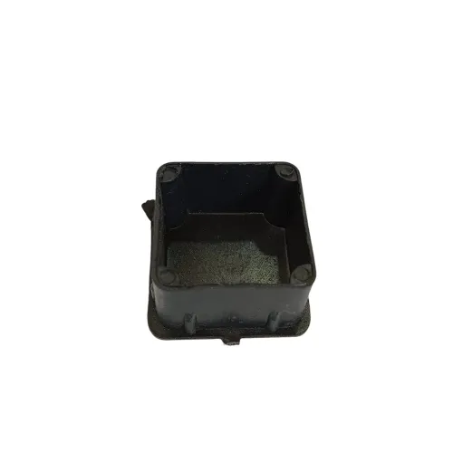 PVC inner bush black square rectangle economic end cap for square pipes medium furniture 20mm to 100mm (2310)