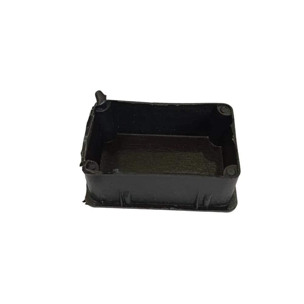 PVC inner bush black square rectangle economic end cap for square pipes medium furniture 20mm to 100mm (2310)