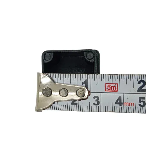 PVC inner bush black square rectangle economic end cap for square pipes medium furniture 20mm to 100mm (2310)