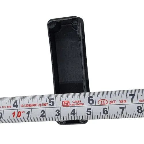 PVC inner bush black square rectangle economic end cap for square pipes medium furniture 20mm to 100mm (2310)