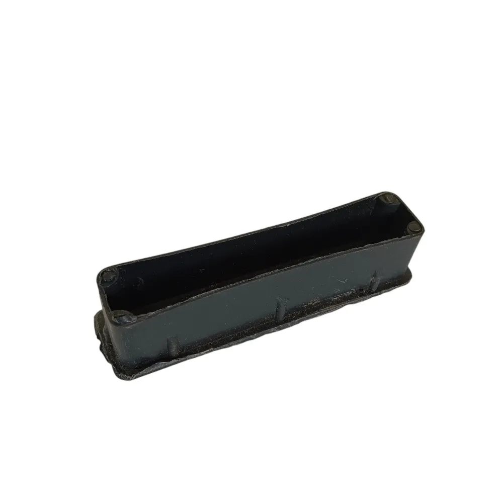 PVC inner bush black square rectangle economic end cap for square pipes medium furniture 20mm to 100mm (2310)