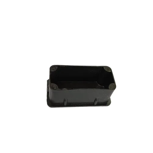 PVC inner bush black square rectangle economic end cap for square pipes medium furniture 20mm to 100mm (2310)