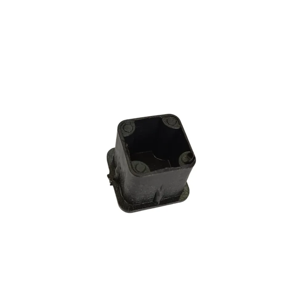 PVC inner bush black square rectangle economic end cap for square pipes medium furniture 20mm to 100mm (2310)
