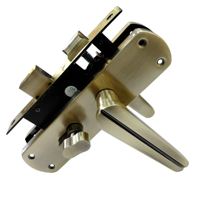 Godrej Mortise Lock 9549 Antique Finish 200mm Door Handle Set with Cylinder Lock – 1 Year Warranty(2945)