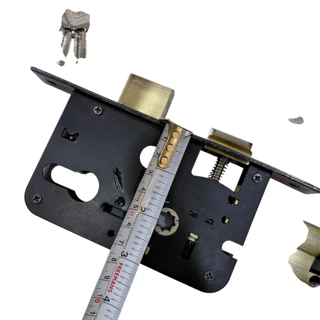 Godrej Mortise Lock 9549 Antique Finish 200mm Door Handle Set with Cylinder Lock – 1 Year Warranty(2945)