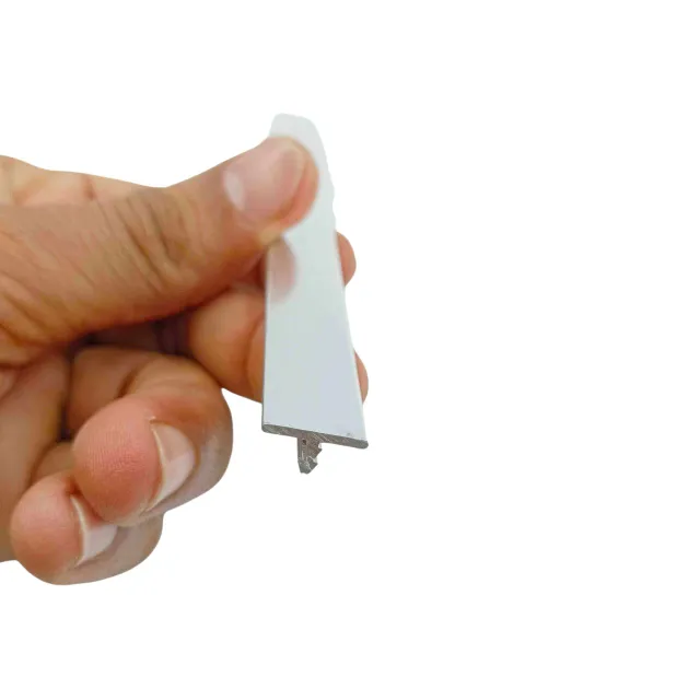 Aluminium T patti c.p brush finish 8mm,12mm ,20mm width heavy (10ft length) (1344)