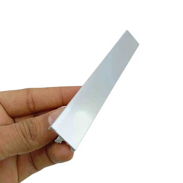 Aluminium T patti c.p brush finish 8mm,12mm ,20mm width heavy (10ft length) (1344)